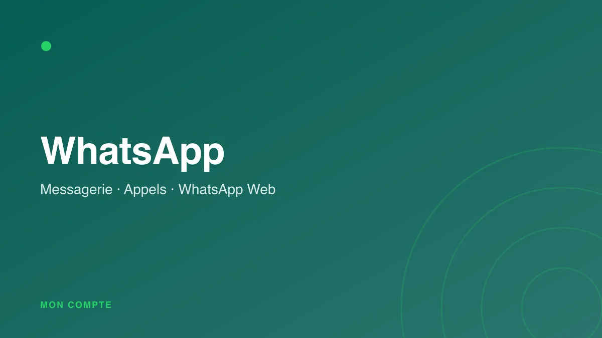Connexion à mon compte WhatsApp