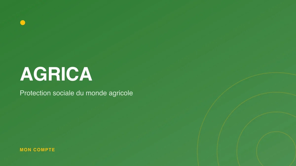 Connexion à l'espace AGRICA