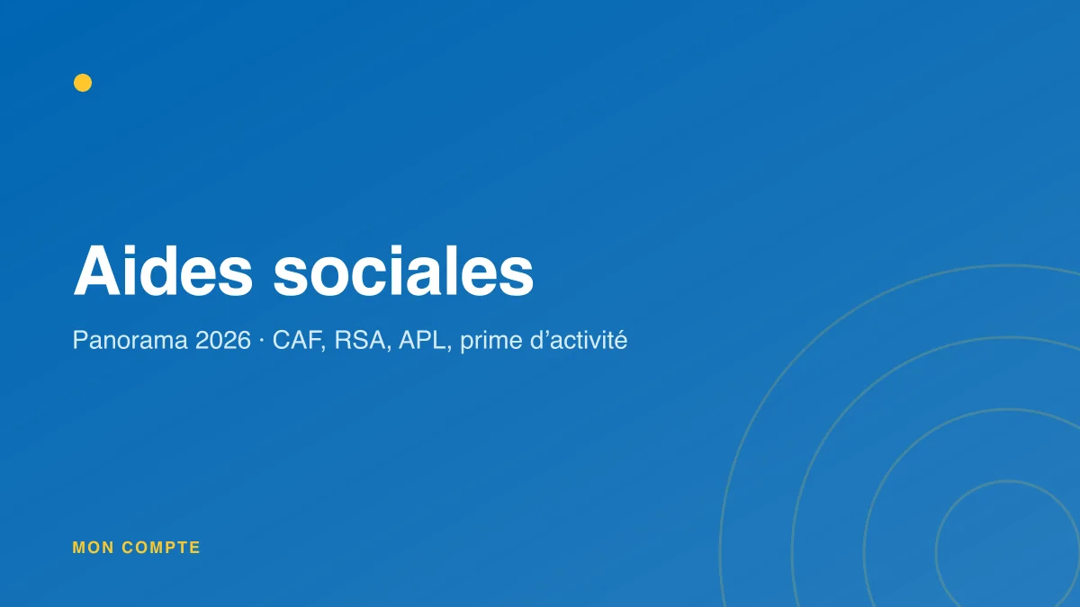 Panorama des aides sociales en 2026