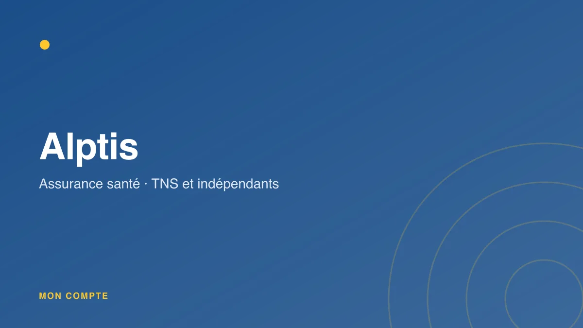 Connexion à l'espace adhérent Alptis