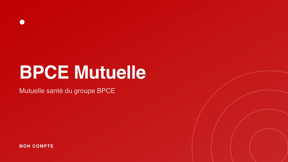 Connexion à l'espace adhérent BPCE Mutuelle
