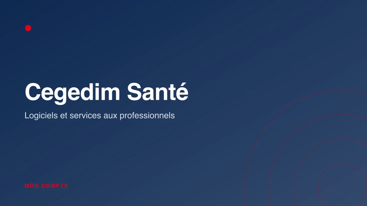 Connexion à Cegedim Santé
