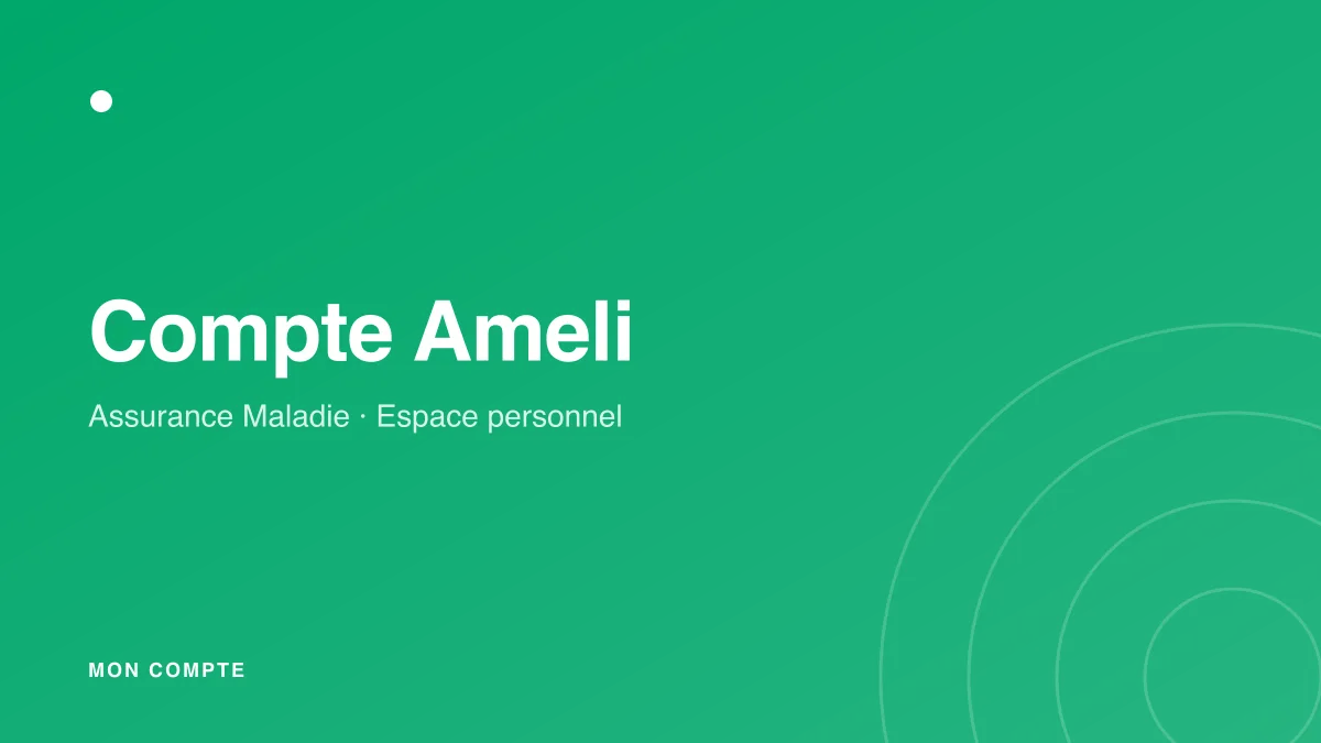 Connexion à Mon Compte Ameli