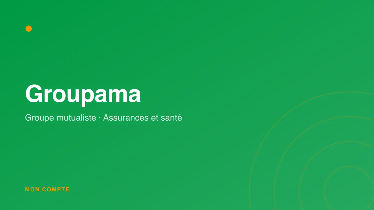 Connexion à l'espace client Groupama