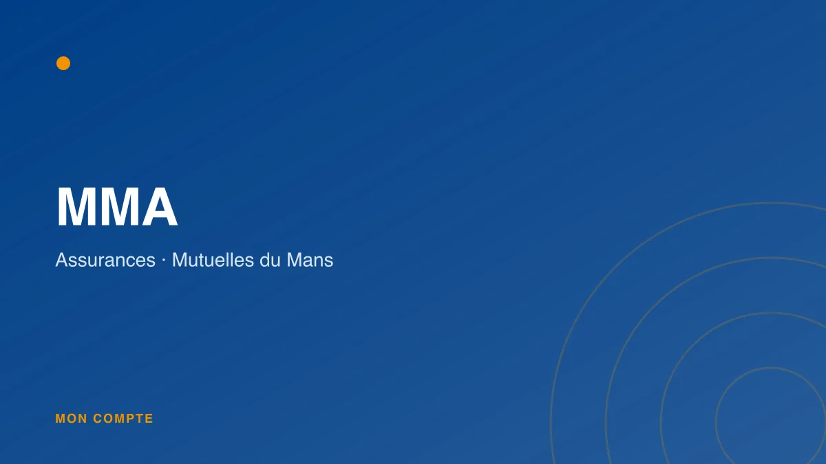 Connexion à l'espace client MMA