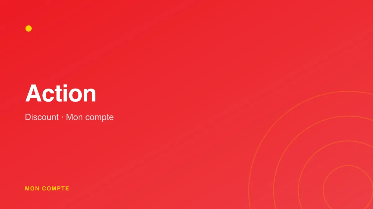 Connexion à mon compte Action