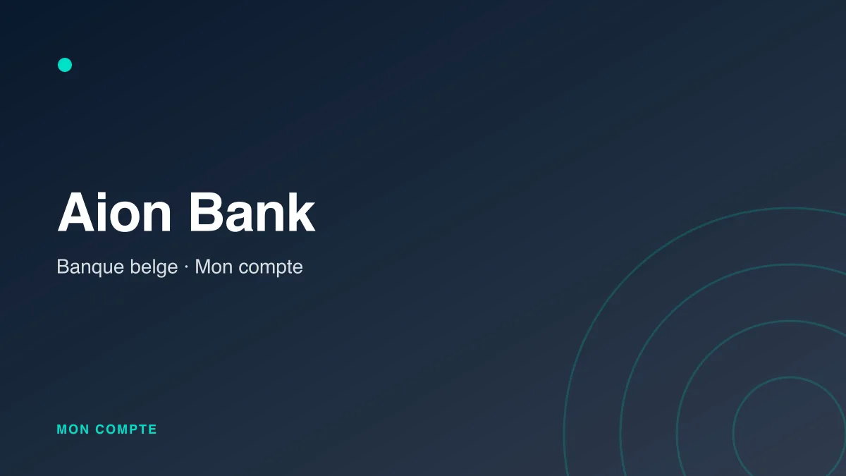 Connexion à mon compte Aion Bank