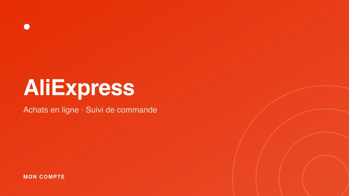 Connexion à mon compte AliExpress