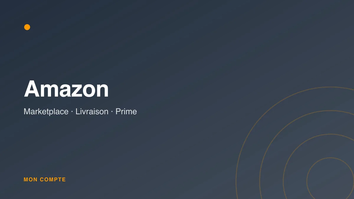 Connexion à l'espace client Amazon