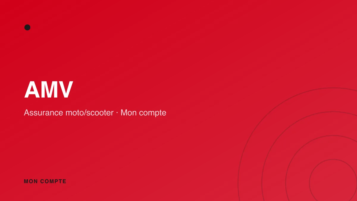 Connexion à mon compte AMV