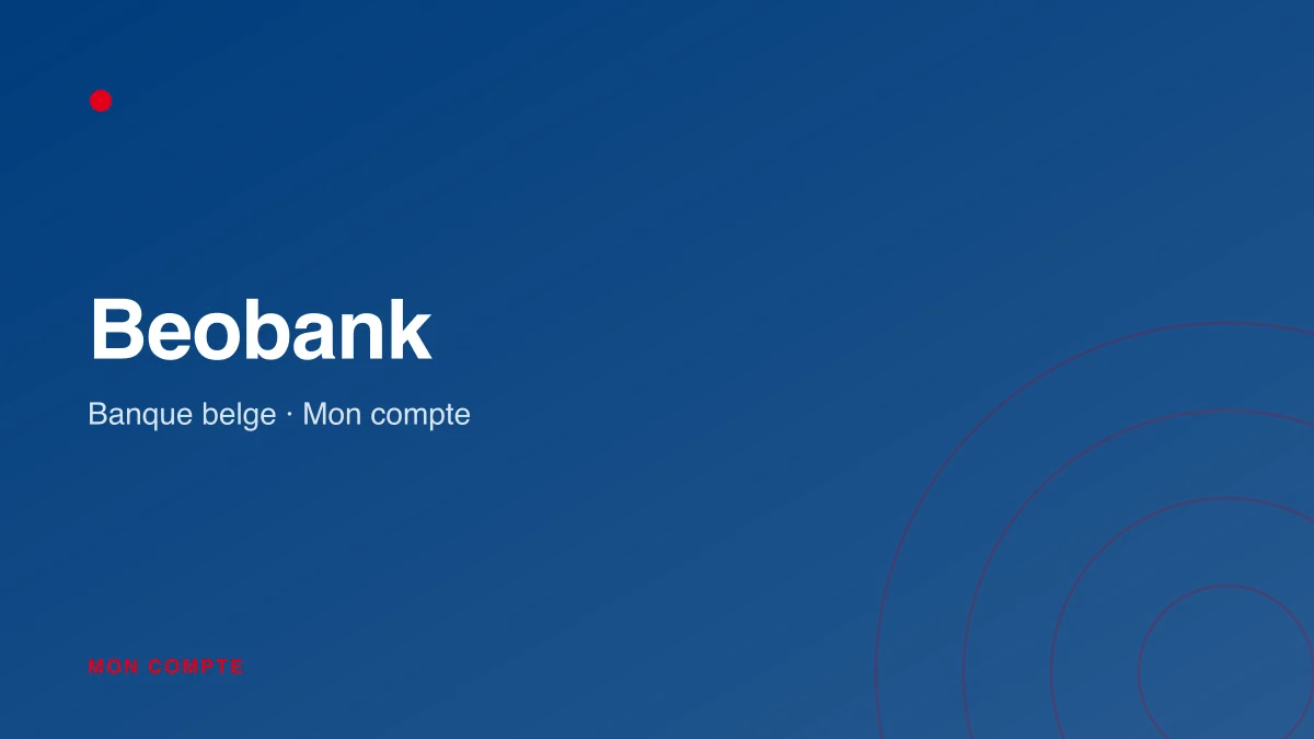 Connexion à mon compte Beobank