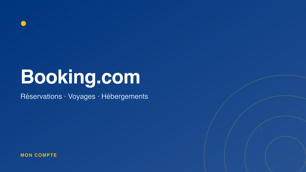 Connexion à mon compte Booking.com