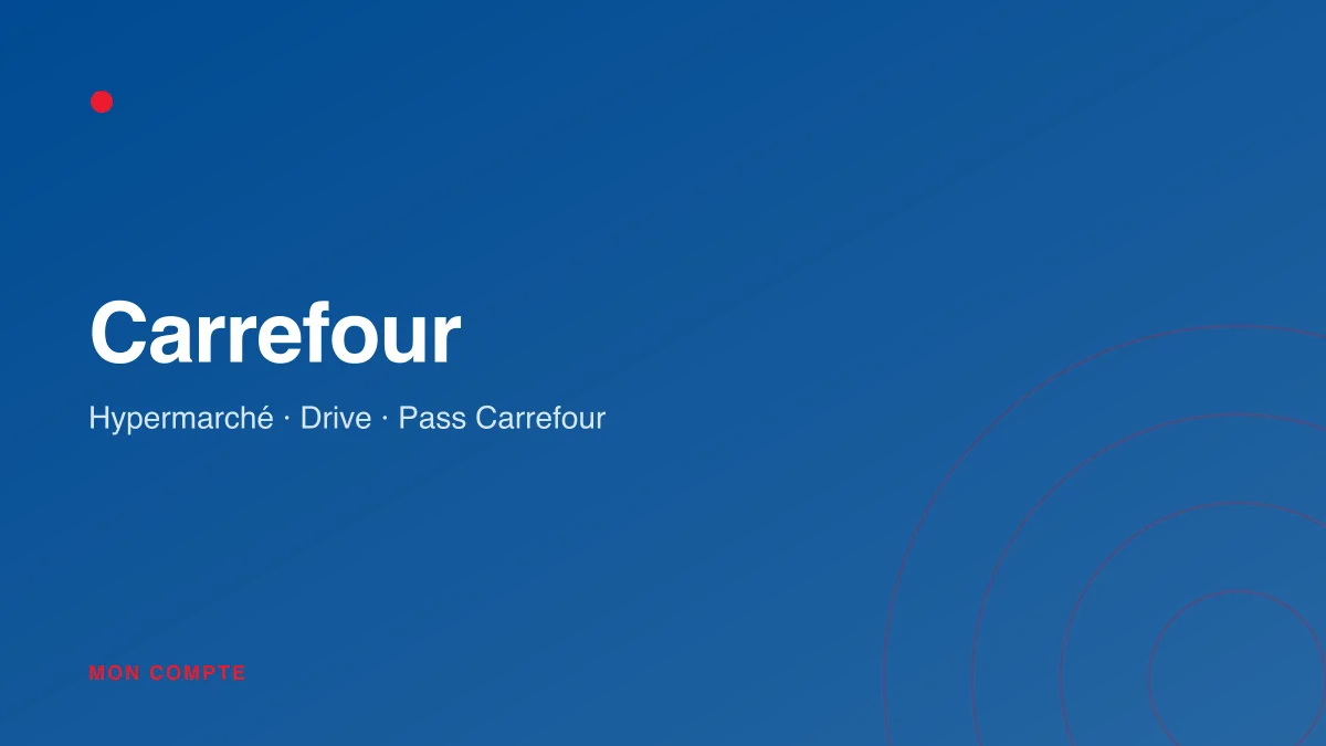 Connexion à mon compte Carrefour