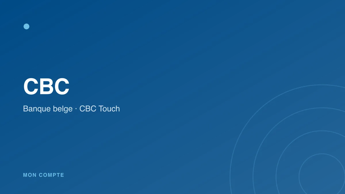 Connexion à mon compte CBC
