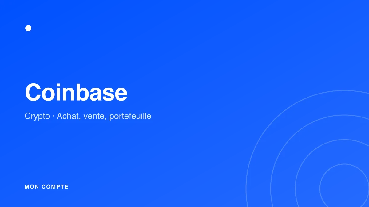 Connexion à mon compte Coinbase