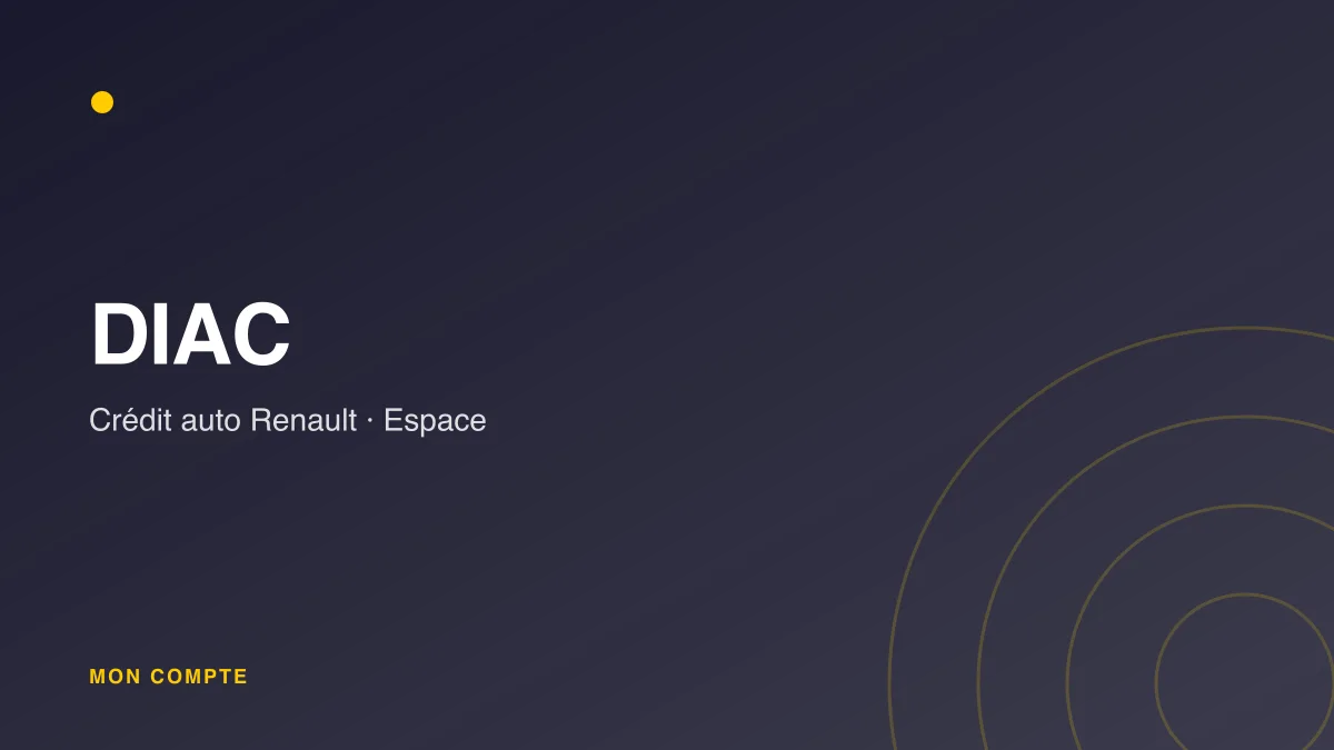 Connexion à mon compte DIAC