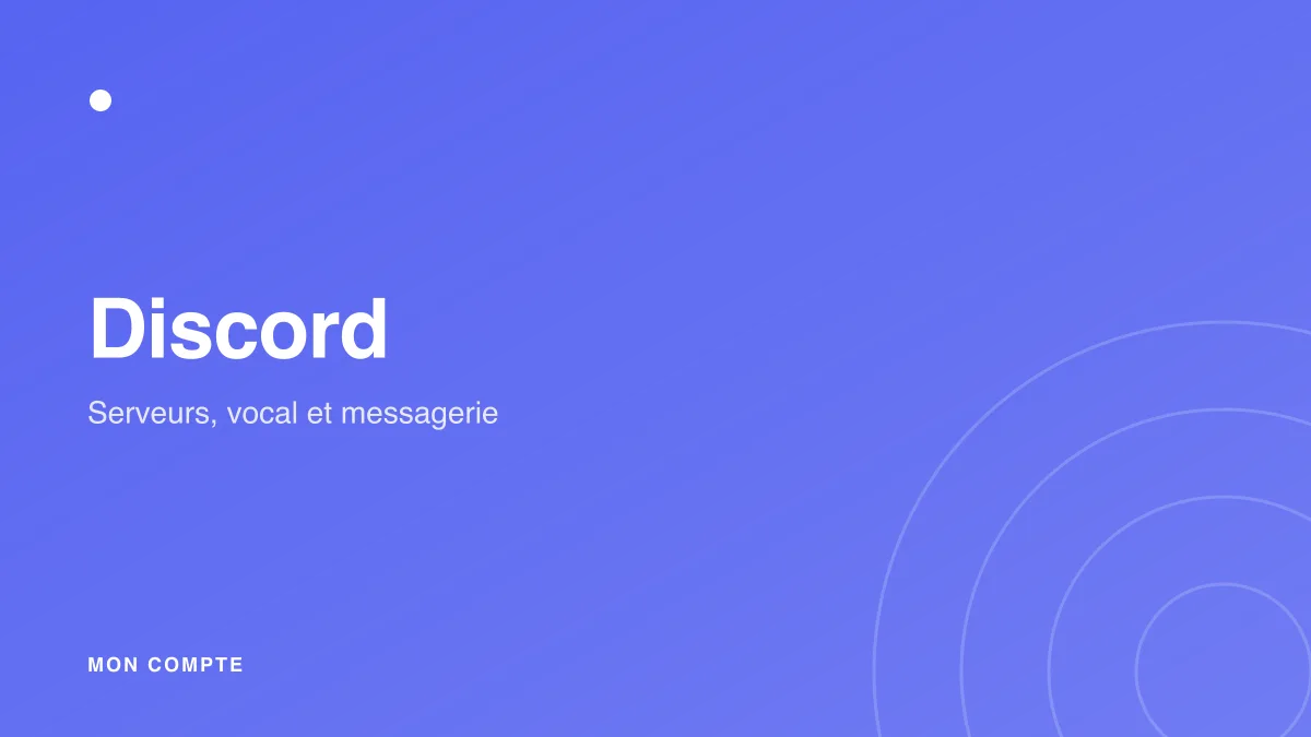 Connexion à mon compte Discord