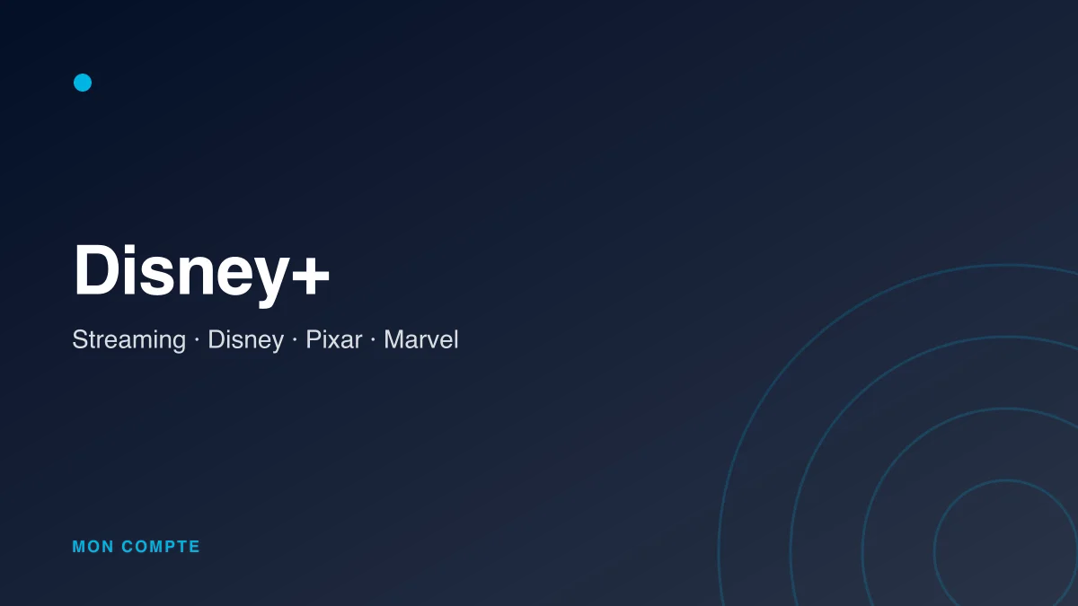 Connexion à mon compte Disney+