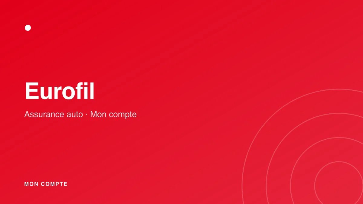 Connexion à mon compte Eurofil