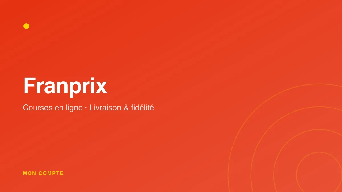 Connexion à mon compte Franprix