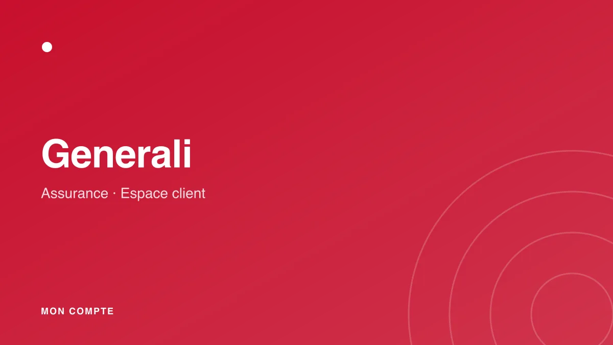 Connexion à mon espace client Generali