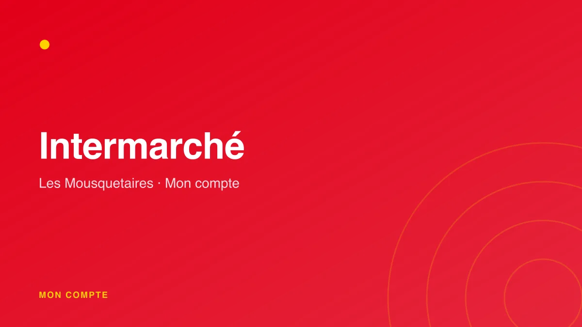 Connexion à mon compte Intermarché