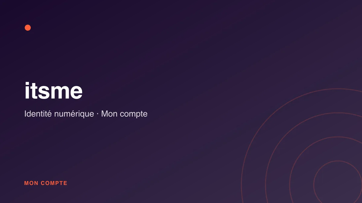 Connexion à mon compte itsme