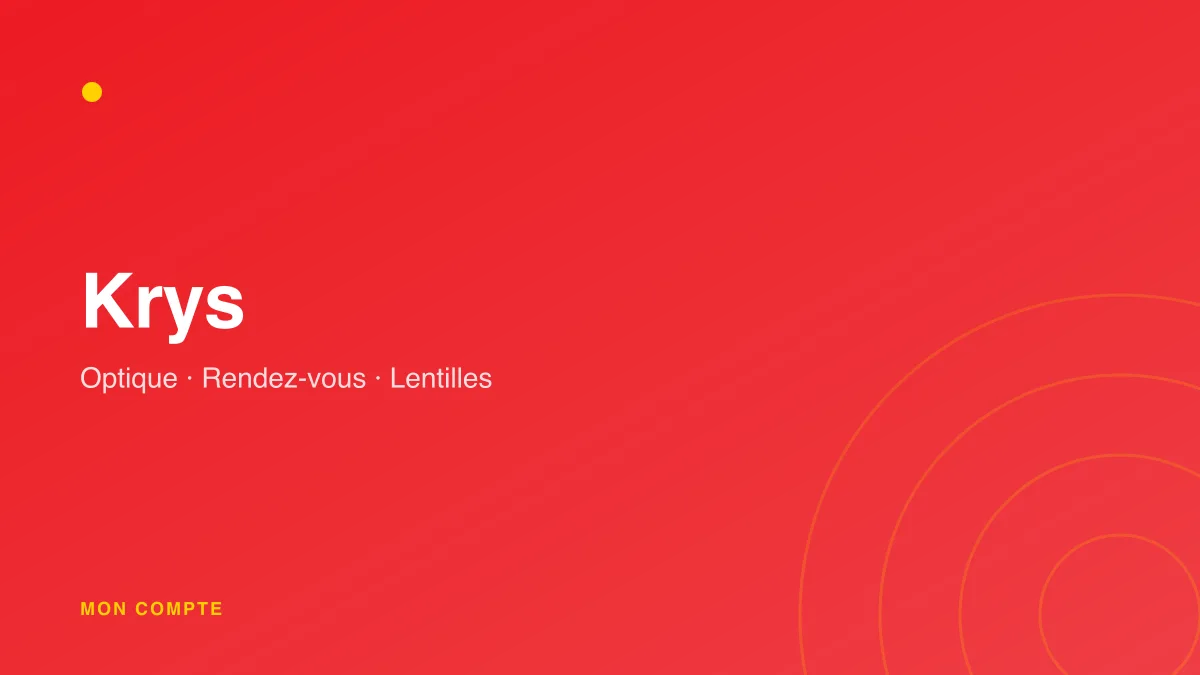 Connexion à mon compte Krys