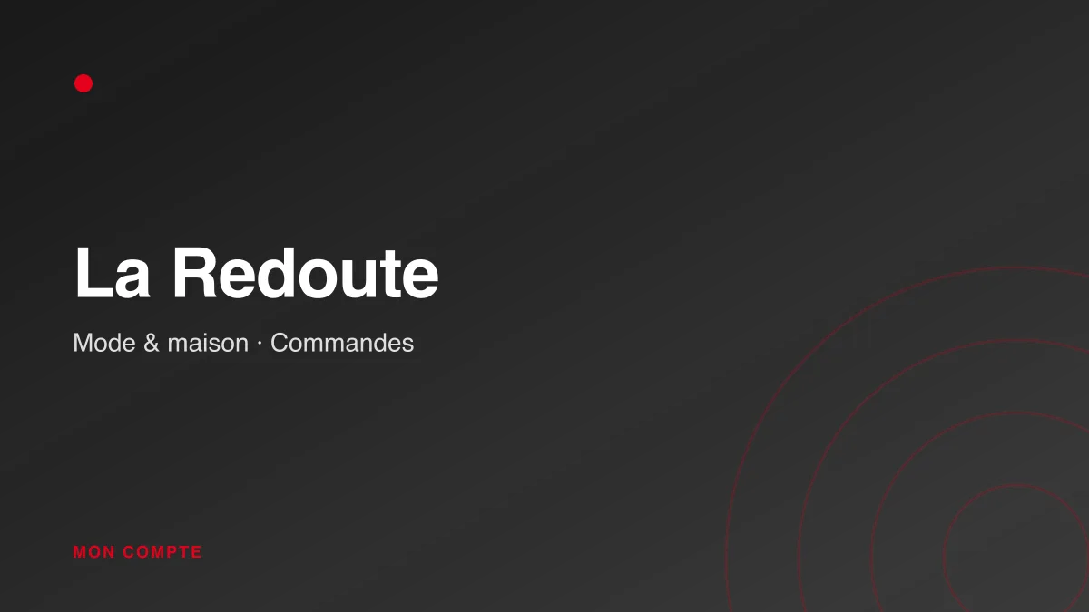 Connexion à mon compte La Redoute