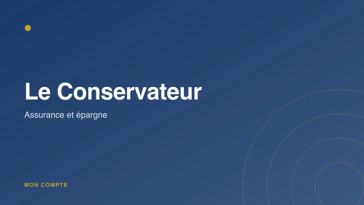 Connexion à mon espace client Le Conservateur