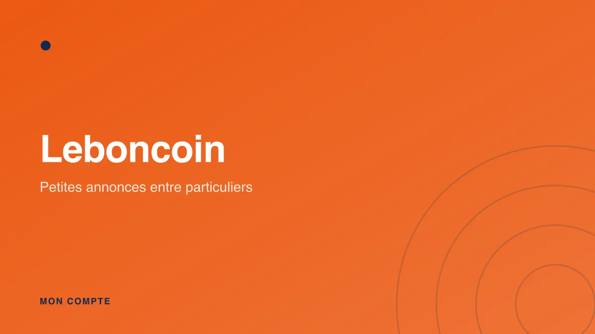 Connexion à mon compte Leboncoin