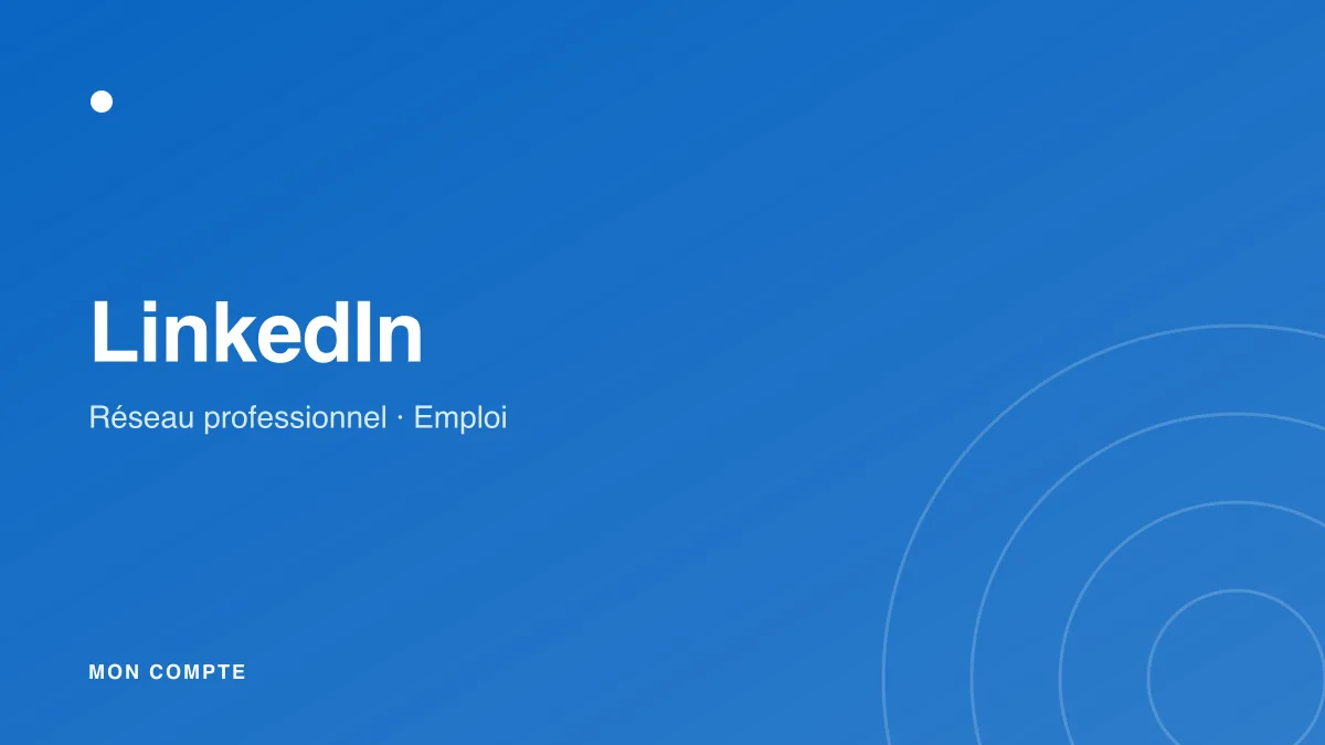 Connexion à mon compte LinkedIn