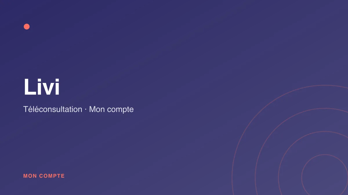 Connexion à mon compte Livi