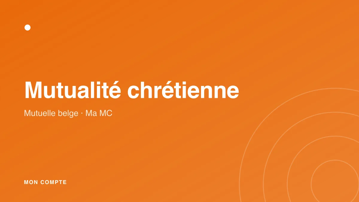 Connexion à mon compte Mutualité chrétienne