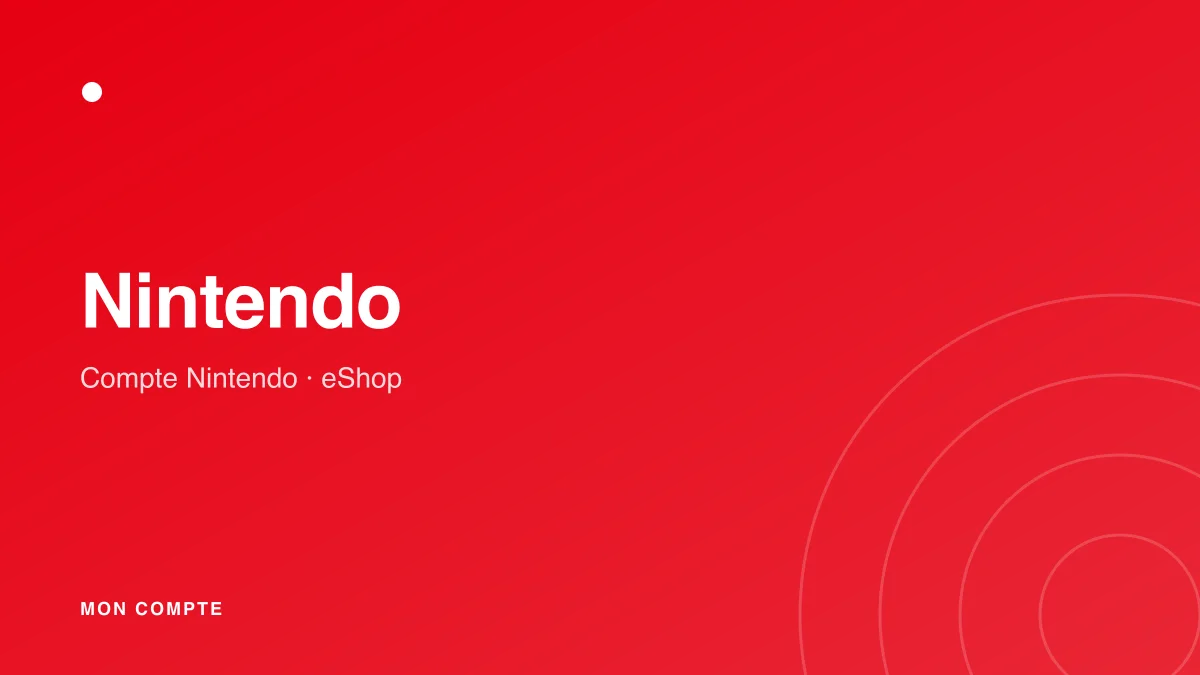 Connexion à mon compte Nintendo