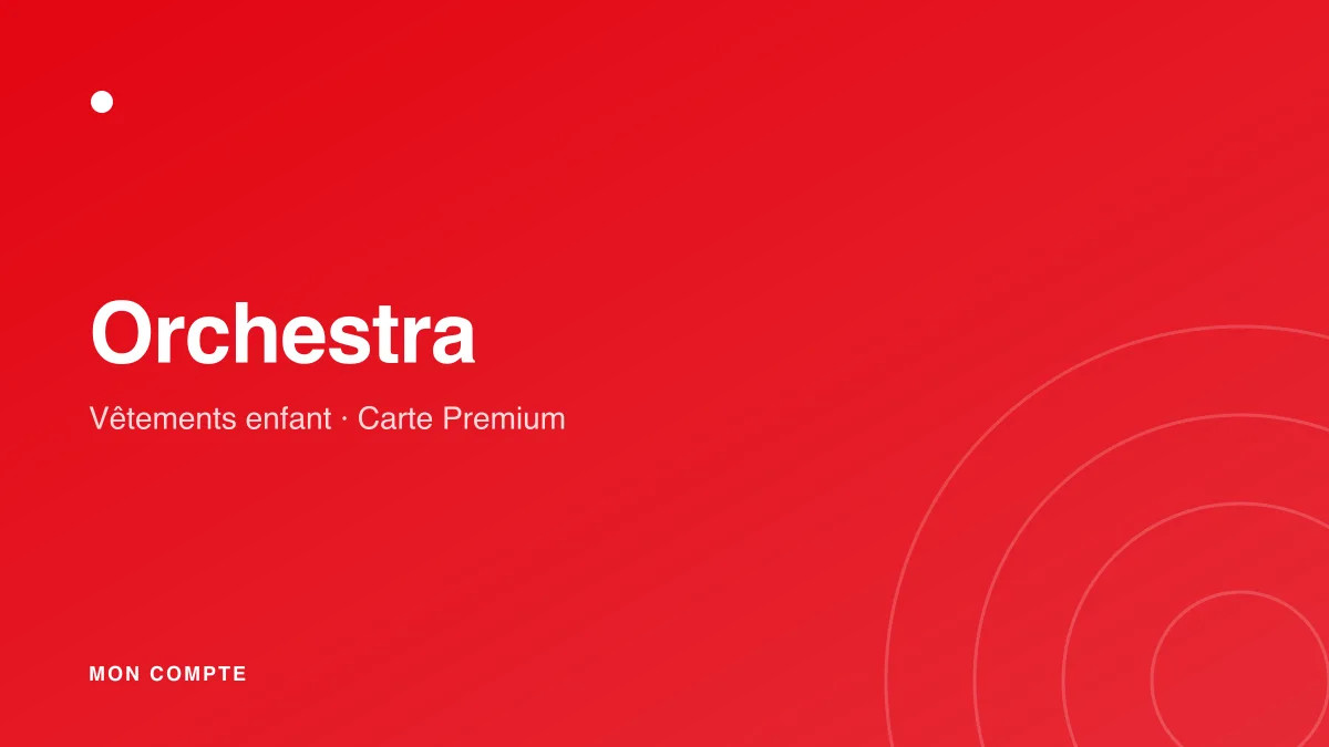 Connexion à mon compte Orchestra