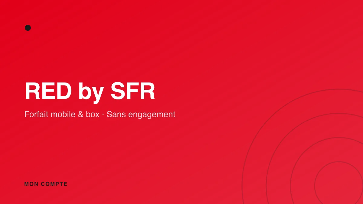 Connexion à mon compte RED by SFR