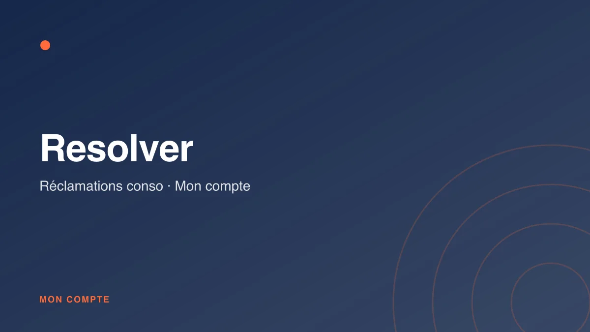 Connexion à mon compte Resolver