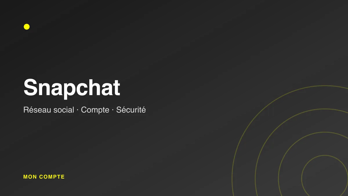 Connexion à mon compte Snapchat