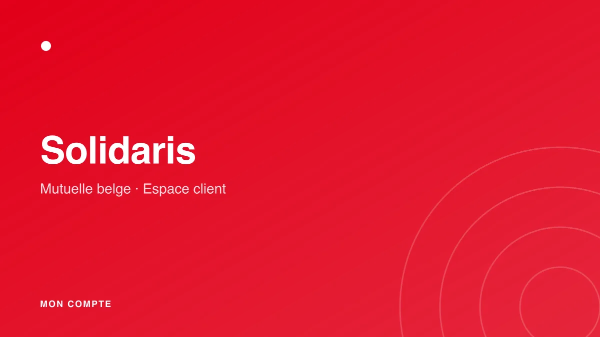 Connexion à mon compte Solidaris