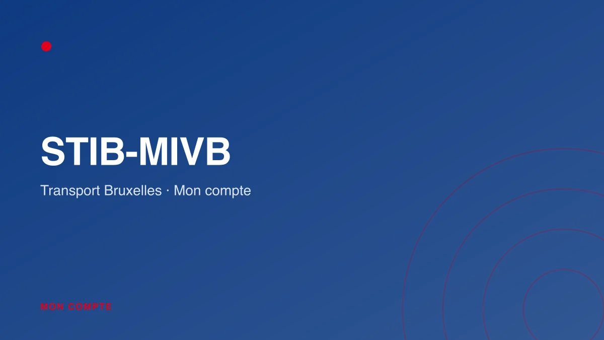 Connexion à mon compte STIB