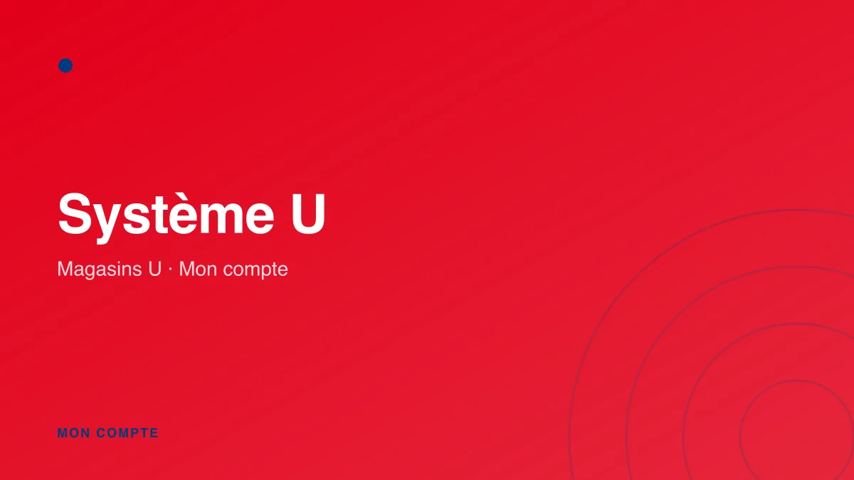 Connexion à mon compte U