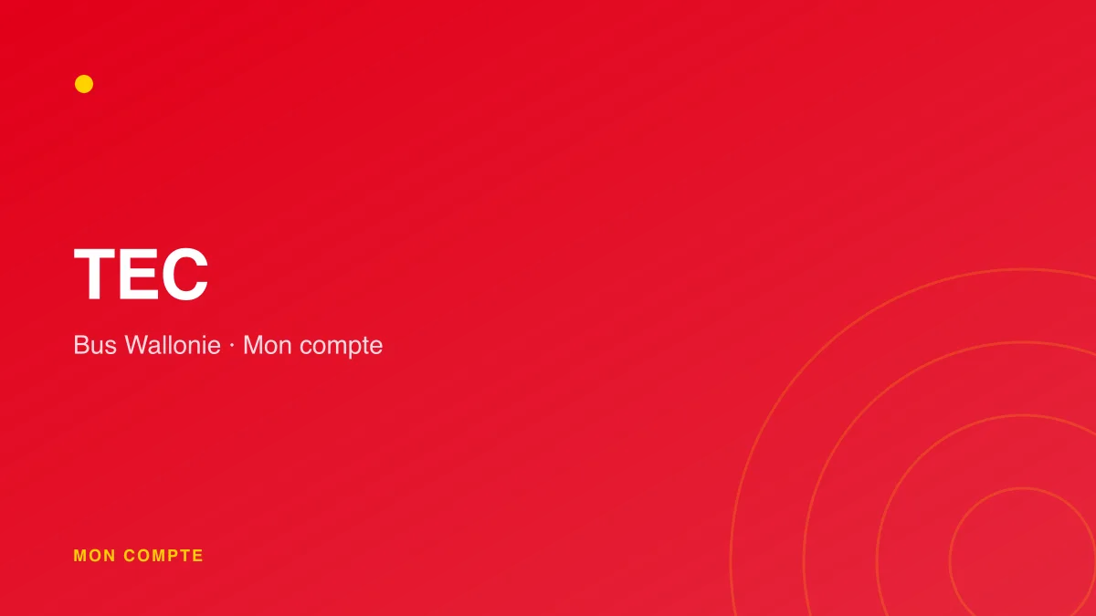 Connexion à mon compte TEC