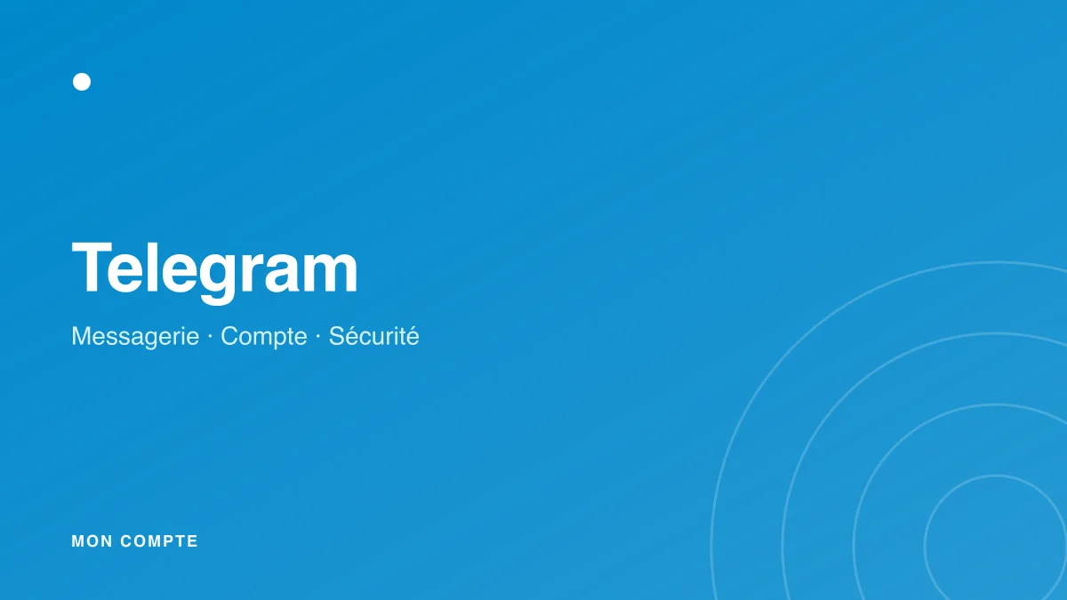 Connexion à mon compte Telegram