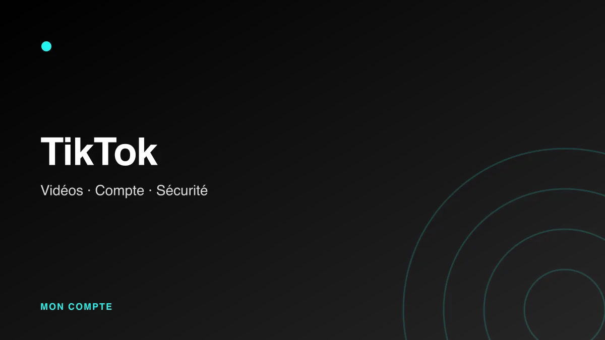 Connexion à mon compte TikTok