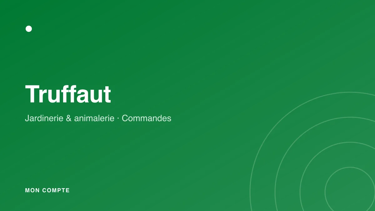 Connexion à mon compte Truffaut