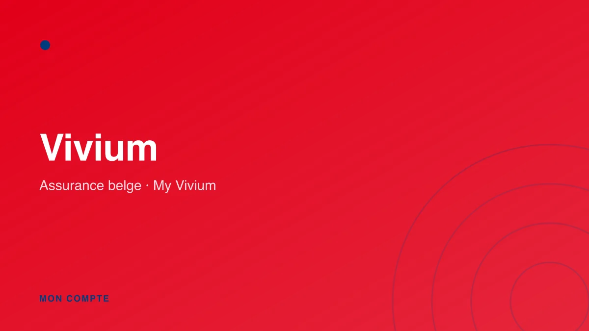 Connexion à mon compte My Vivium