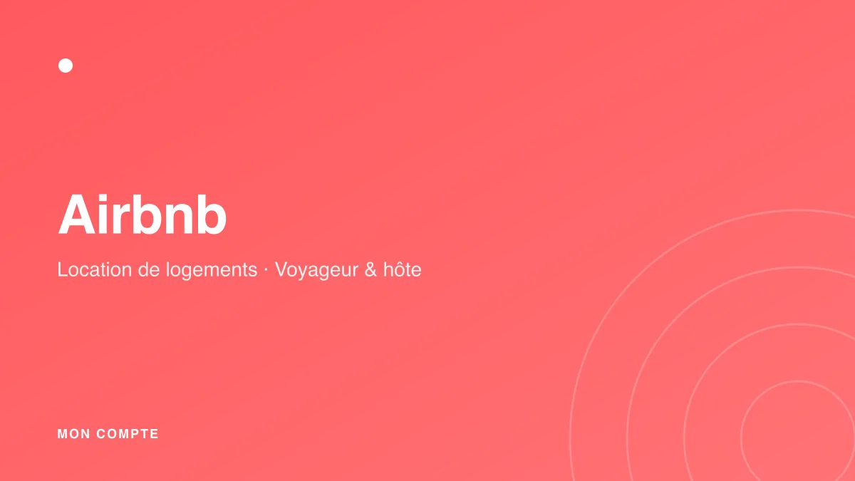 Connexion à mon compte Airbnb