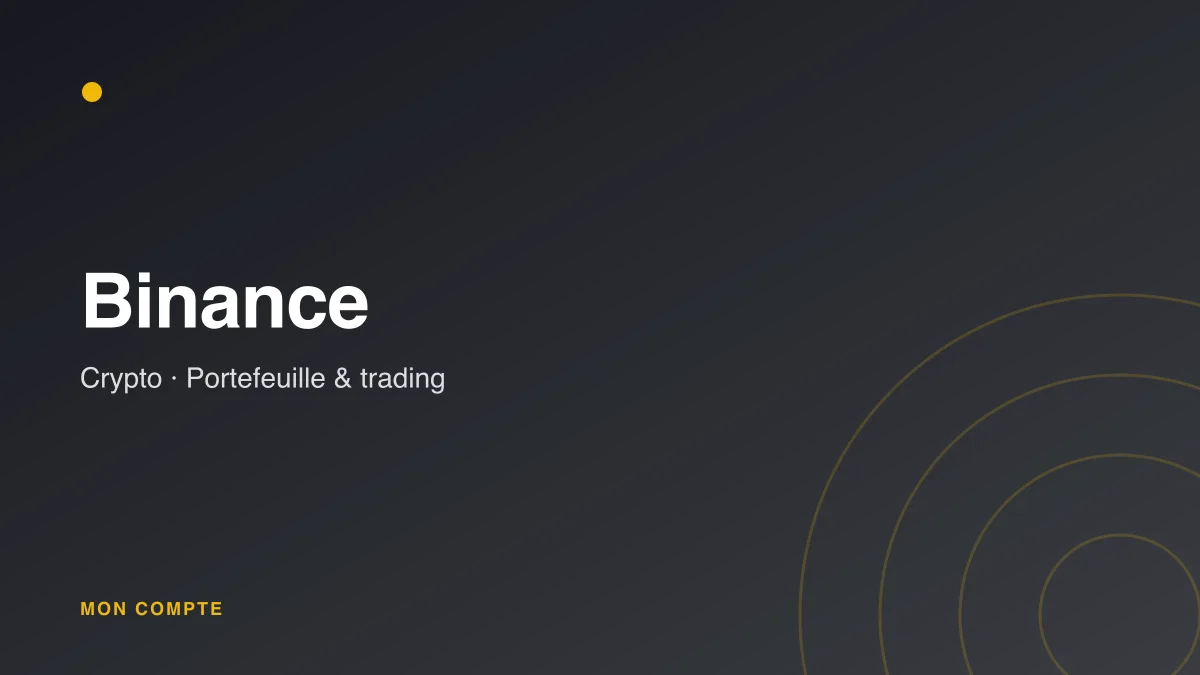 Connexion à mon compte Binance