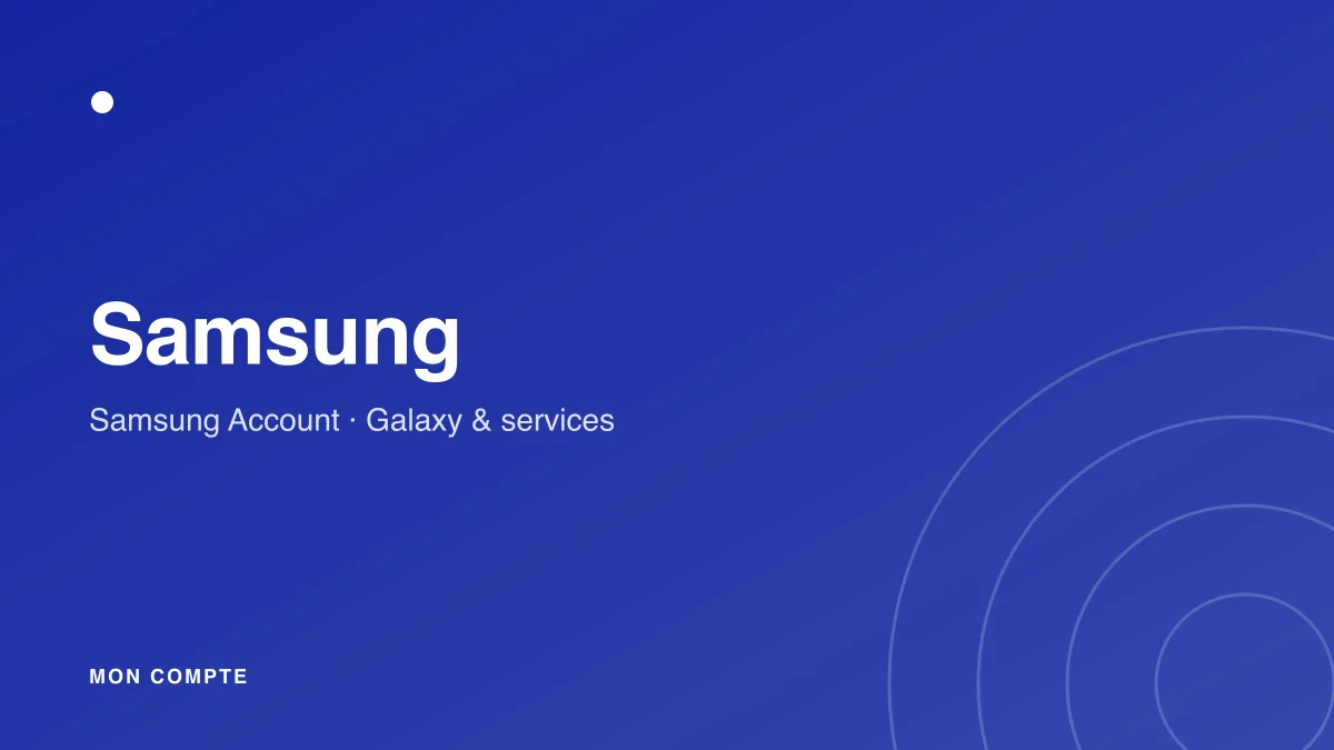 Connexion à mon compte Samsung sur un smartphone Galaxy